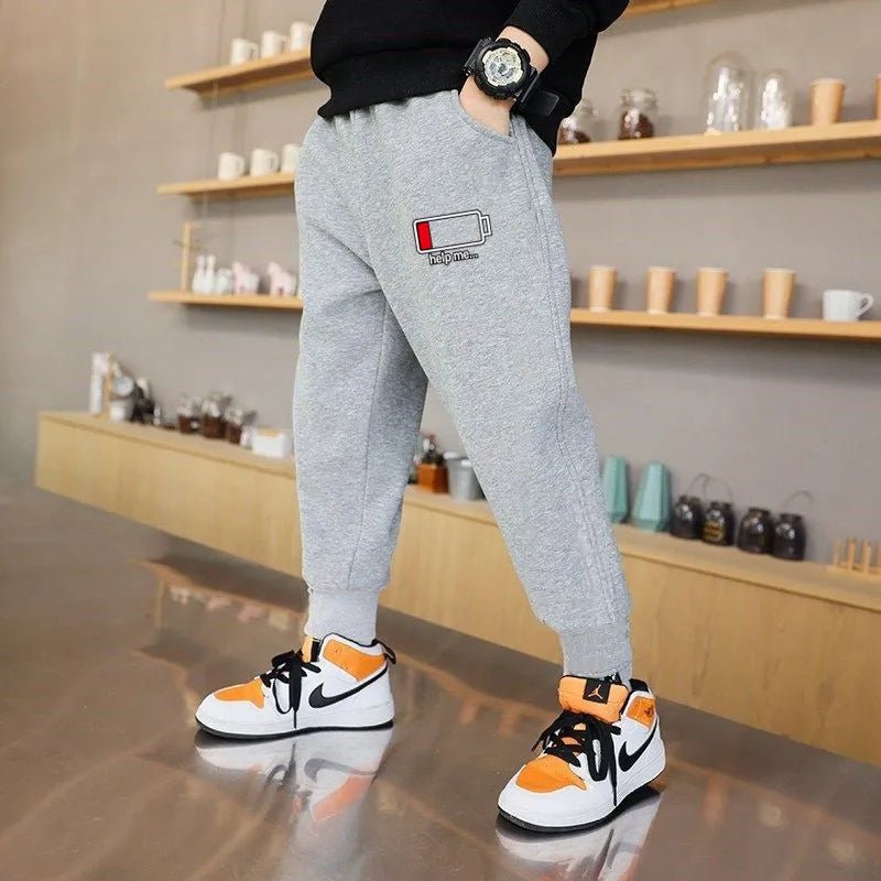 2024 Spring Children Trousers for Boys Kids Cotton Low/Full Battery Casual Sport Long Pants Sweatpants 3 to 14 Years Kids - Image 16