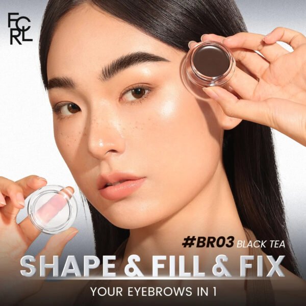 FOCALLURE 2 In 1 Eyebrow Pomade Gel Wax Makeup Waterproof Long Lasting 3 Colors Eyebrow Enhancer Cream Cosmetics With Brush - Image 4