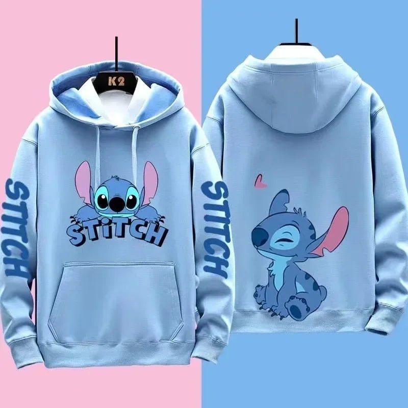 Miniso Funny Anime Autum Winter Men Women Hoodie Children Clothe Kid Girl Boy Lilo and Stitch Sweatshirt Manga Hoody Baby Casual - Image 11