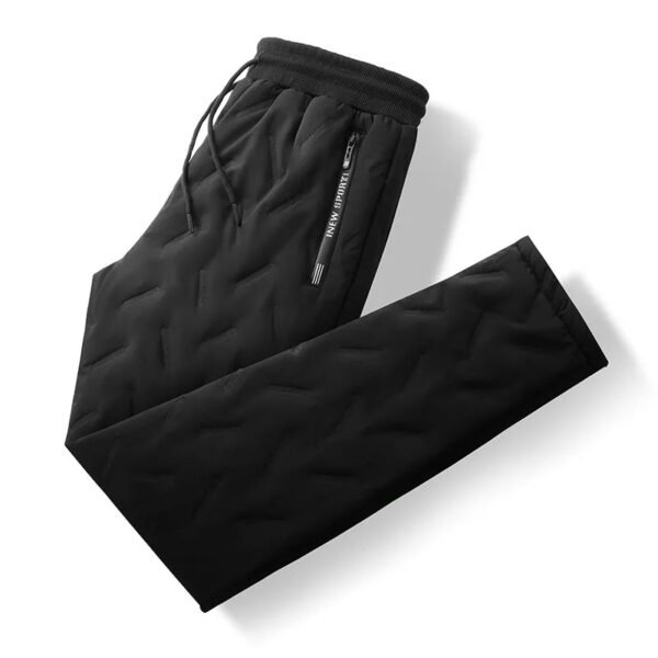 Winter Down Cotton Pants Men's Casual Waterproof Zipper Pocket Thickened Wool Warm Pants Jogger Outdoor Cold-proof Ski Pants 7XL - Image 8