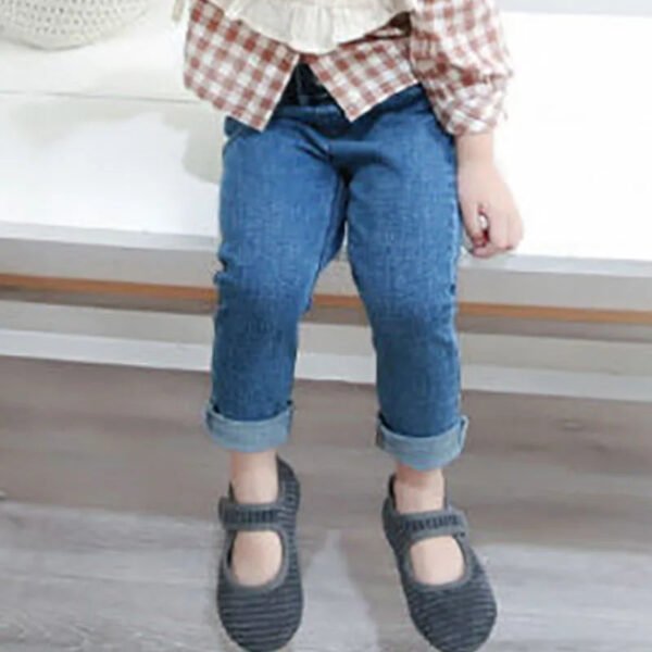 Baby Boy Girl Loose Jeans New Fashion Korean Style Casual Solid Color Jeans Spring Autumn Children's Denim Pants For 1-7 Years - Image 7