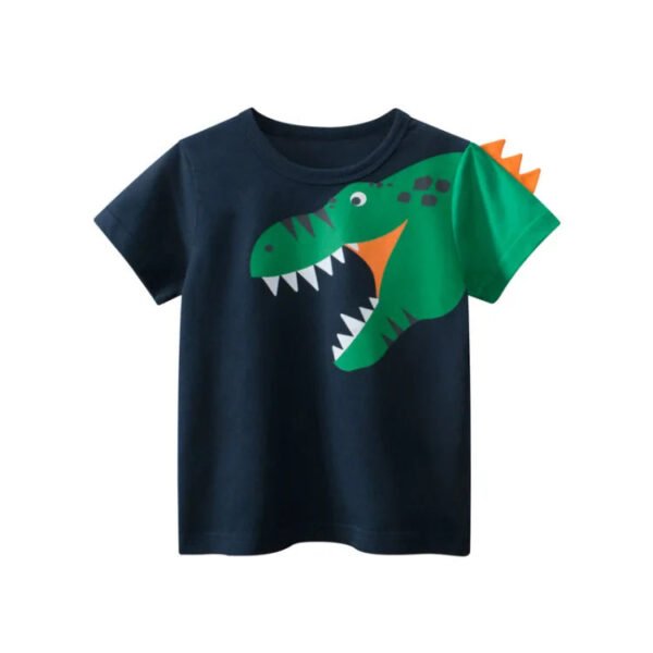 Children Short Sleeve T-shirts Korean Version Kids Clothing Boy Baby Cotton Tees 2-9 Years Summer Cartoon Tops - Image 7