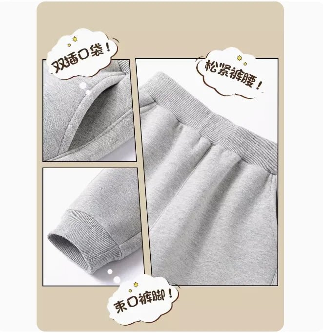 2024 Spring Children Trousers for Boys Kids Cotton Low/Full Battery Casual Sport Long Pants Sweatpants 3 to 14 Years Kids - Image 3