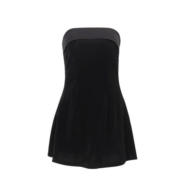 WhereMery Elegant Sleeveless Slash-neck Mini Dresses Summer Y2K Bodycon Backless A-line Party Dress Retro Evening Women Vestidos - Image 5