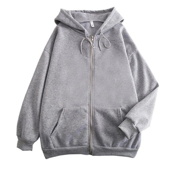 Fashion Mens Jacket Coat Long Sleeve Sweatshirts Oversized Zipper Hoodies Streetwear Loose Man Hoodies Casual Jacket - Image 8