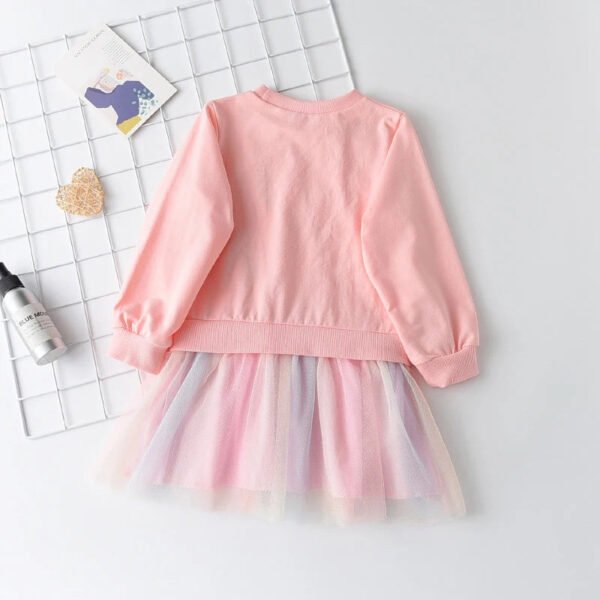 New Unicorn Princess Dress Children's Spring & Autumn Season Dress Girls' Birthday Party Dress Halloween Christmas Dress - Image 3