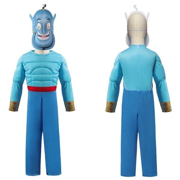 Umorden Arab Fairy Tales Muscle Lamp Genie Costume Child Kids Toddler 2-4Y 4-10Y Book Week Purim Halloween Costumes With Mask - Image 4