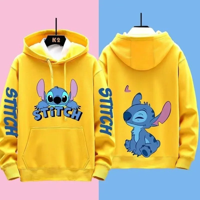 Miniso Funny Anime Autum Winter Men Women Hoodie Children Clothe Kid Girl Boy Lilo and Stitch Sweatshirt Manga Hoody Baby Casual - Image 8
