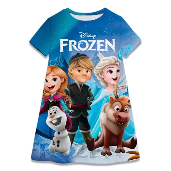 Hot Sale Kids Girl Cosplay Snow Queen Top Disney Frozen Elsa And Anna Princess Dress for 2-8 Years Girls Birthday Party Dresses - Image 10