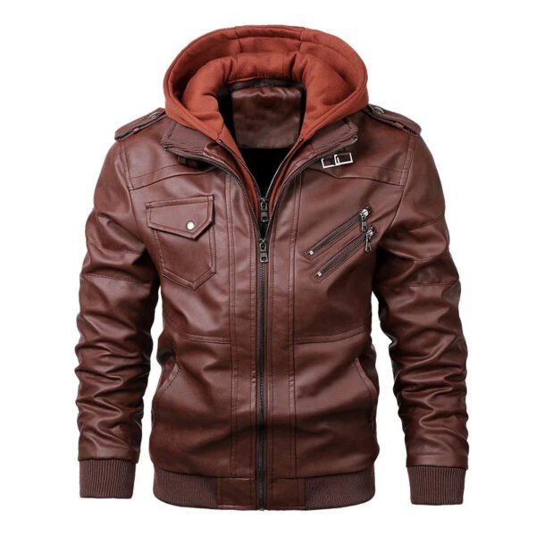 KB New Men's Leather Jackets Autumn Casual Motorcycle PU Jacket Biker Leather Coats Brand Clothing EU Size SA722 - Image 6