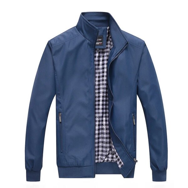 Spring and Autumn Men's Coat Fashion Trend Casual Jacket Large Loose Cardigan Middle aged Dad's Fashion Baseball Jacket - Image 4