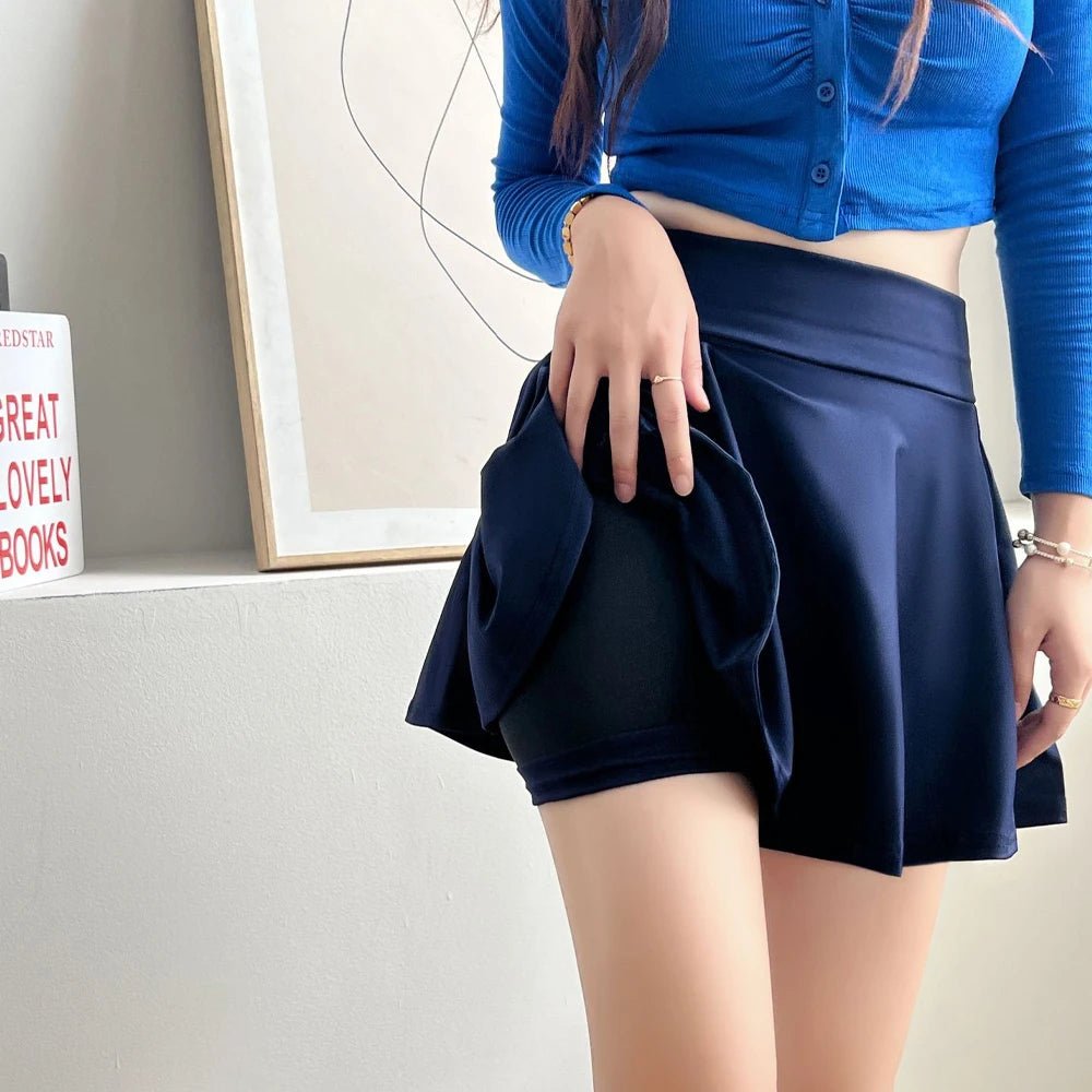 Women's Basic Skirt Summer Shorts Skirt Fashion Versatile School Pleated Casual Mini Skater Plus Size 4XL Fluffy Flared Skirt - Image 17