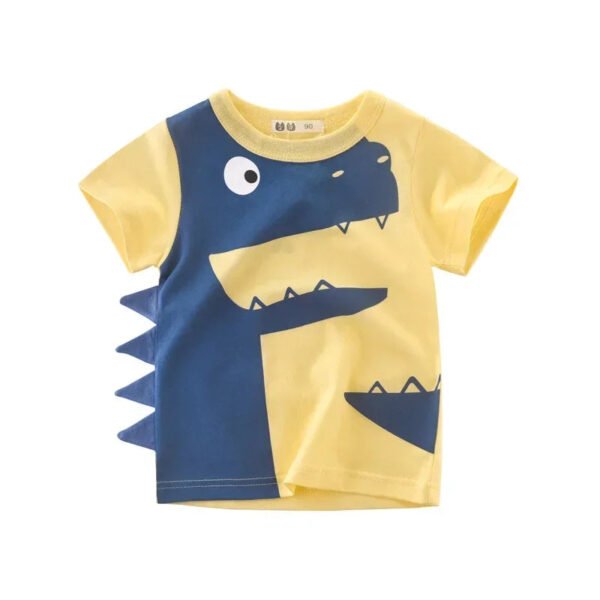 2025 Summer Children 3D Cartoon T-shirt for Boy Animal Printing Dinosaur Shark Boys T Shirt Girls Tops Tees Cartoon Kids Clothes - Image 9