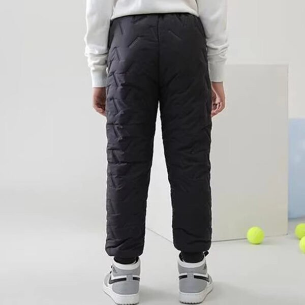 Children's Cotton Pants Winter Boys Thickened Trousers Teen Boys Cotton Lamb Wool Warm Cotton Pants Boys' Plush Casual Pants - Image 4