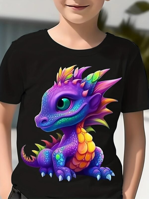 Children's Clothing Boys Tshirt Short Sleeve Child T-Shirt 3D Dinosaur Print Casual Kids Summer Clothes Girls Clothes Tops Tee - Image 18