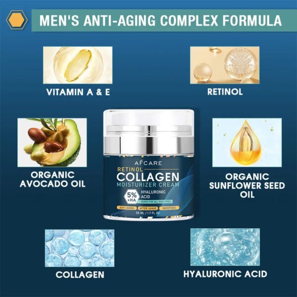 Instant Retinol Lifting Firming Cream Collagen Wrinkle Remover Face Cream For Men Moisturizer Whitening Brighten Skin Products - Image 3