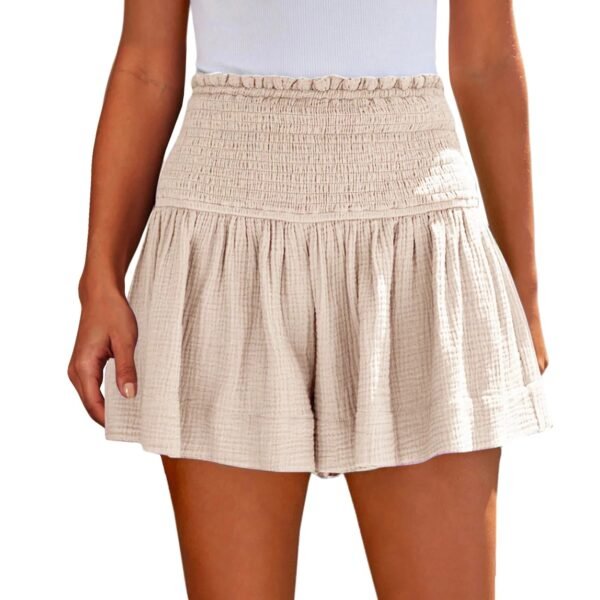 Ladies Casual Large Solid Color Breathable Fashion Wide Leg Shorts Shorts for Women Women's Shorts Summer Womens Shorts Elegant - Image 10