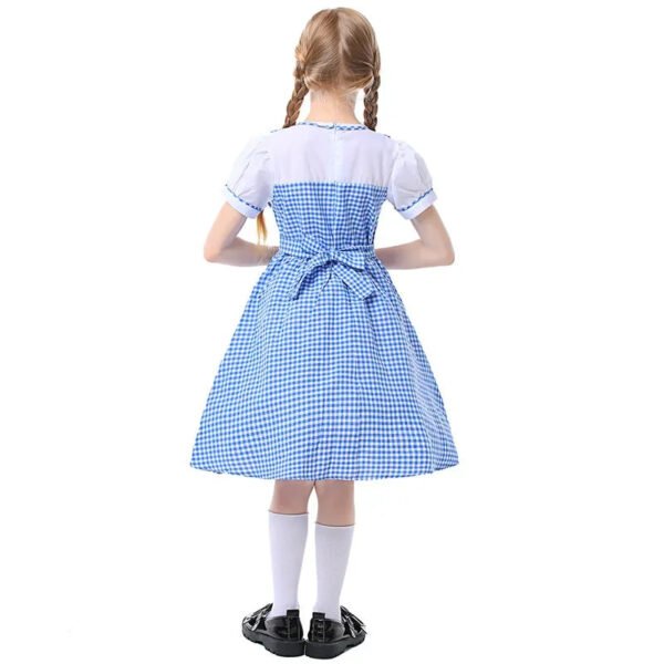 Umorden Blue Gingham Dorothy Costume for Girls Child Kids Farm Dress Short Halloween Book Week Fantasia Costumes - Image 3