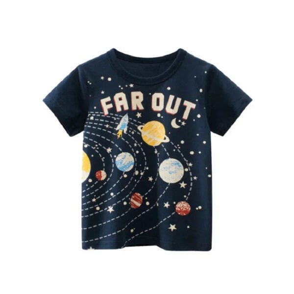 Children Short Sleeve T-shirts Korean Version Kids Clothing Boy Baby Cotton Tees 2-9 Years Summer Cartoon Tops - Image 5