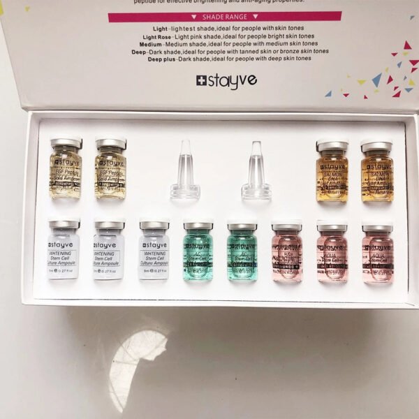 Stayve 8ml BB Cream Glow Essence Starter Kit Facial Niacinamide Foundation Moisturiseing Cream Skin Care Beauty - Image 21
