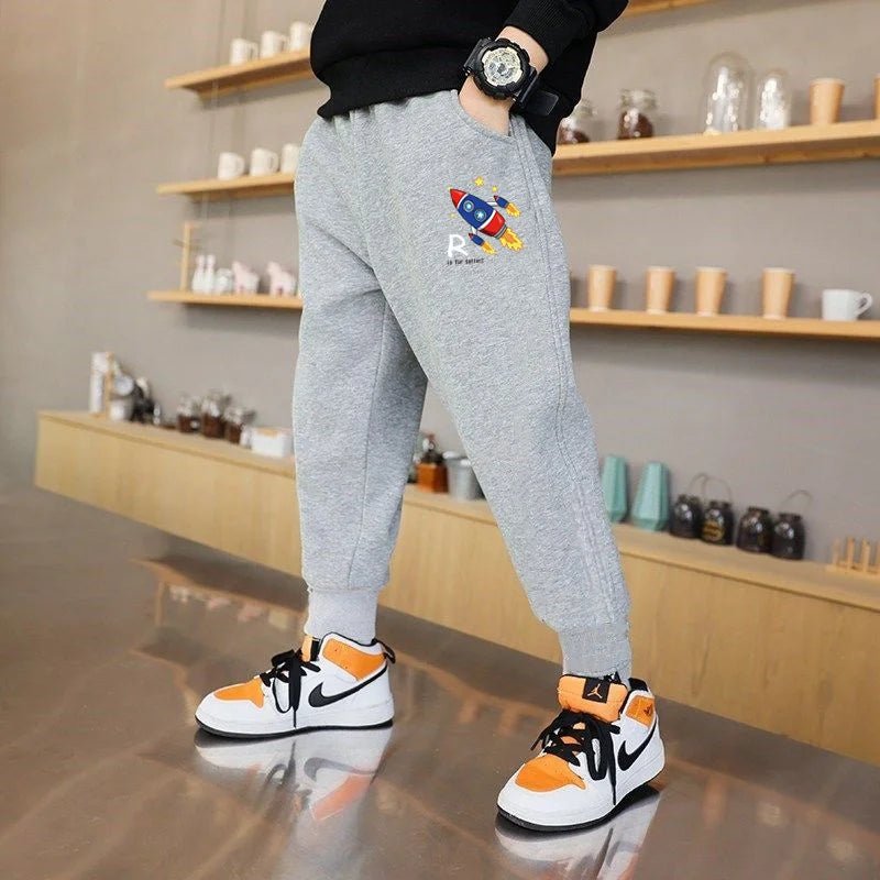 2024 Spring Children Trousers for Boys Kids Cotton Low/Full Battery Casual Sport Long Pants Sweatpants 3 to 14 Years Kids - Image 5