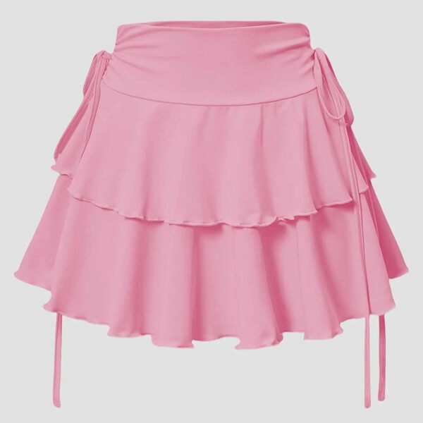 2025 New Solid Color Skirt Women Summer Fashion Outdoor Versatile High Waist Slim Fit Elastic Waist Short Skirt Goods In Stock - Image 7