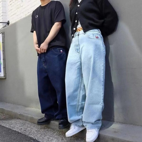 Y2K Big Baggy Boy Jeans for Men Streetwear Baggy Jeans Embroidery Denim Leisure Denim Pants Women Jeans Mujer Hot - Image 2