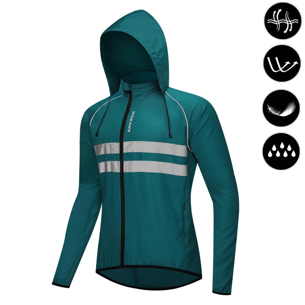 WOSAWE Cycling Windbreaker Men Packable Windproof Reflevtive Jacket Running Biking Hiking Riding Wind Coat MTB Bicycle Jersey - Image 14