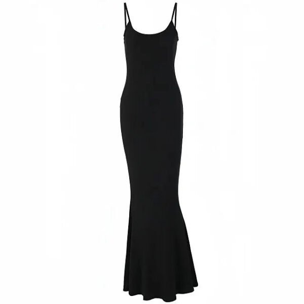 Casual Lounge Slip Long Dress Sexy Sleeveless Backless Bodycon Maxi Dresses - Image 7