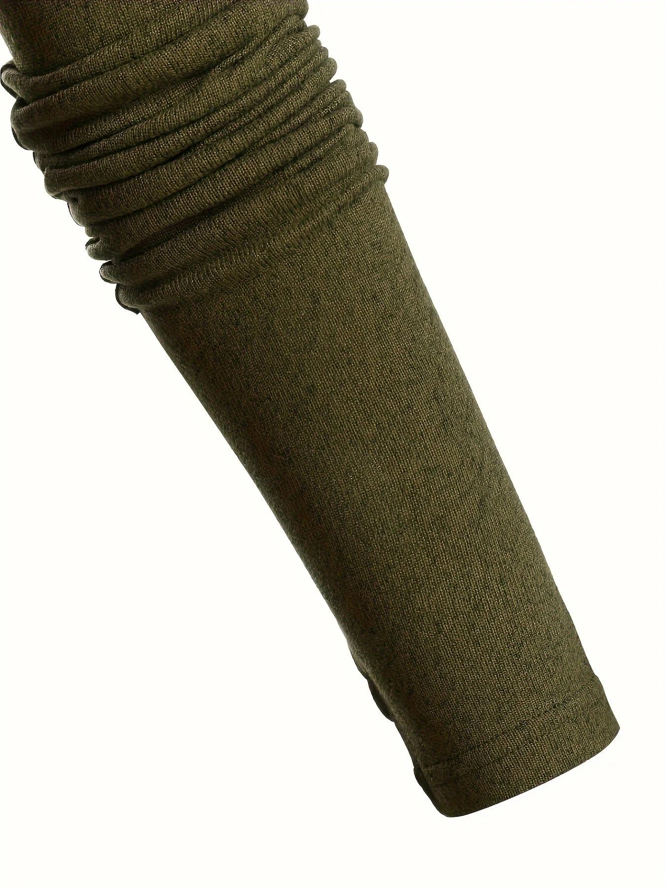 European and American fashion women's temperament commuter pile collar solid color knitted dress - Image 6