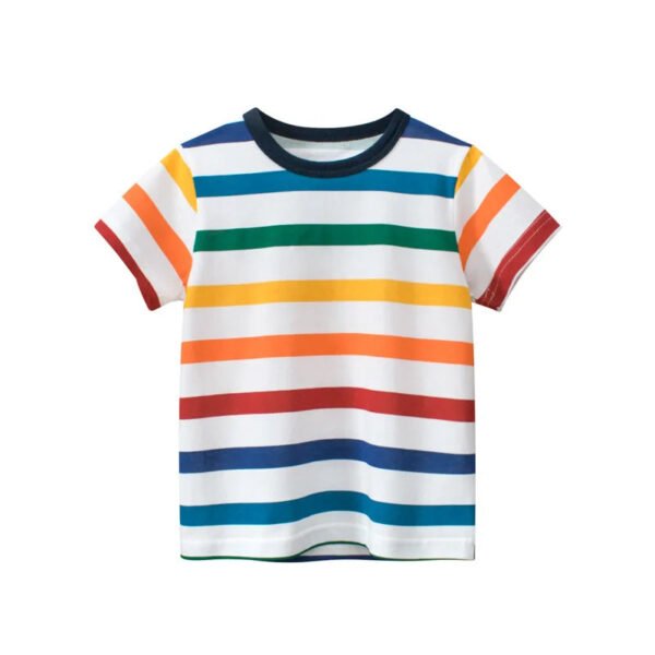 Children Short Sleeve T-shirts Korean Version Kids Clothing Boy Baby Cotton Tees 2-9 Years Summer Cartoon Tops - Image 4