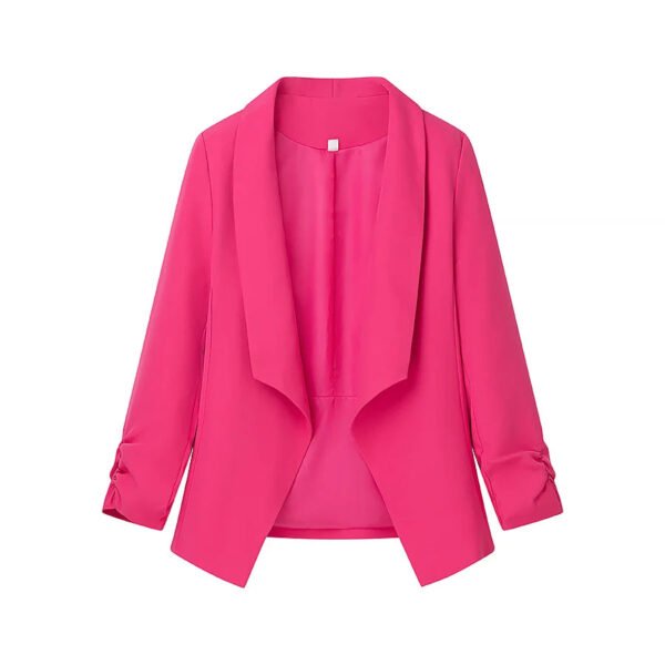 TRAF 2025 Woman Fashion Candy Mini Suits Casual Slim 6-color Soft Coats Spring - Image 10