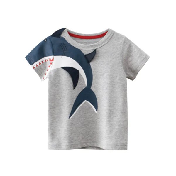 Children Short Sleeve T-shirts Korean Version Kids Clothing Boy Baby Cotton Tees 2-9 Years Summer Cartoon Tops - Image 16