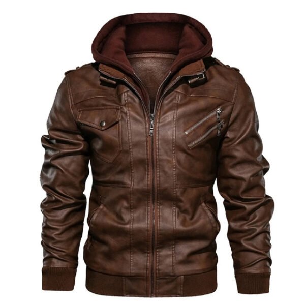 KB New Men's Leather Jackets Autumn Casual Motorcycle PU Jacket Biker Leather Coats Brand Clothing EU Size SA722 - Image 6