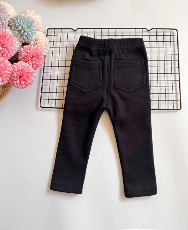Children's Jeans Boys and Girls' Solid color Thin Velvet Elastic Belt Jeans Infant Elastic Denim Pants1-6Y - Image 10