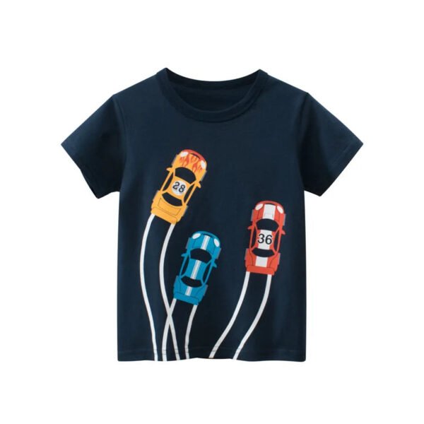 Children Short Sleeve T-shirts Korean Version Kids Clothing Boy Baby Cotton Tees 2-9 Years Summer Cartoon Tops - Image 11