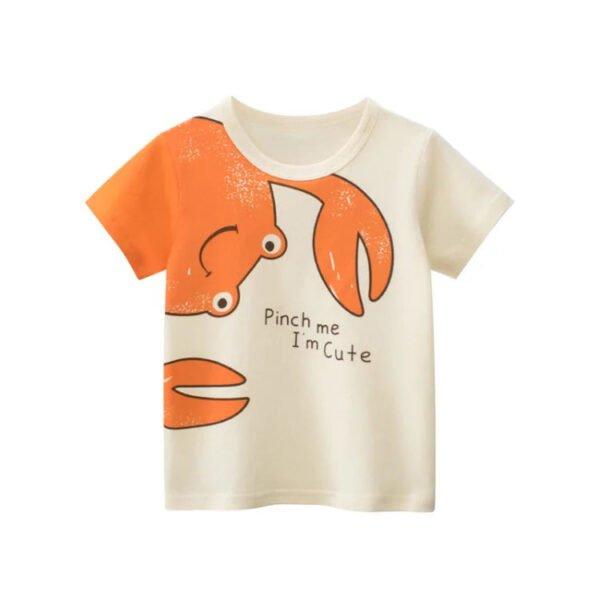Children Short Sleeve T-shirts Korean Version Kids Clothing Boy Baby Cotton Tees 2-9 Years Summer Cartoon Tops - Image 10
