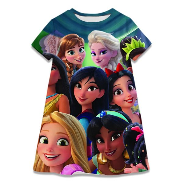 Hot Sale Kids Girl Cosplay Snow Queen Top Disney Frozen Elsa And Anna Princess Dress for 2-8 Years Girls Birthday Party Dresses - Image 7
