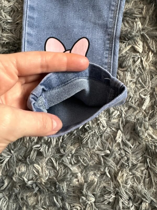 Kids Baby Girls Casual Clothes Jeans Pink Bow Trousers Toddler Infant Denim Clothing Pants Children Bottoms 1 2 3 4 5 6  Years - Image 5