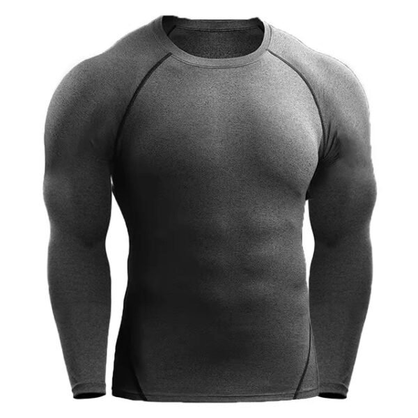 Compression Long Sleeve T Shirt Men Elastic Training T-shirt Gym Fitness Workout Tights Sport Jersey Athletic Running Shirt Men - Image 9