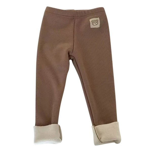 Korean Autumn Winter New Children One Piece Leggings Unisex Boys Girls Baby Cold Prevent Warm Cartoon Elastic Bound Feet Pants - Image 9
