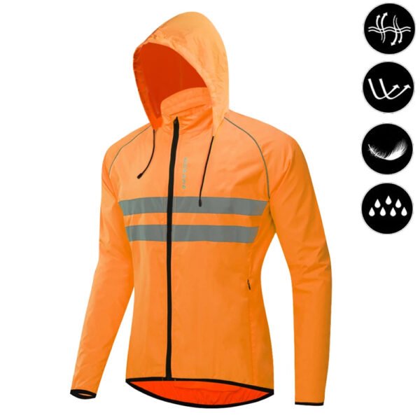 WOSAWE Cycling Windbreaker Men Packable Windproof Reflevtive Jacket Running Biking Hiking Riding Wind Coat MTB Bicycle Jersey - Image 18