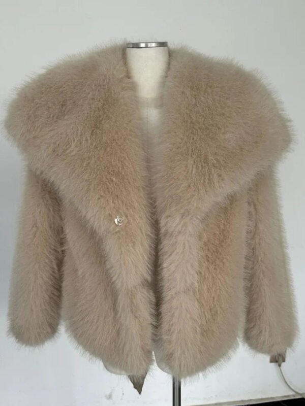 LGRQ 2025 new autumn and winter fashion women clothes turn-down collar fur full sleeves cardigan female coat tide WQ1004700 - Image 12