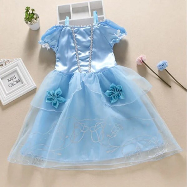 Kids Princess Costume Children Elsa Anna Halloween Dress Girl Jasmine Moana Dinner Dress Rapunzel Mermaid Pageant Disguise 3-10Y - Image 4