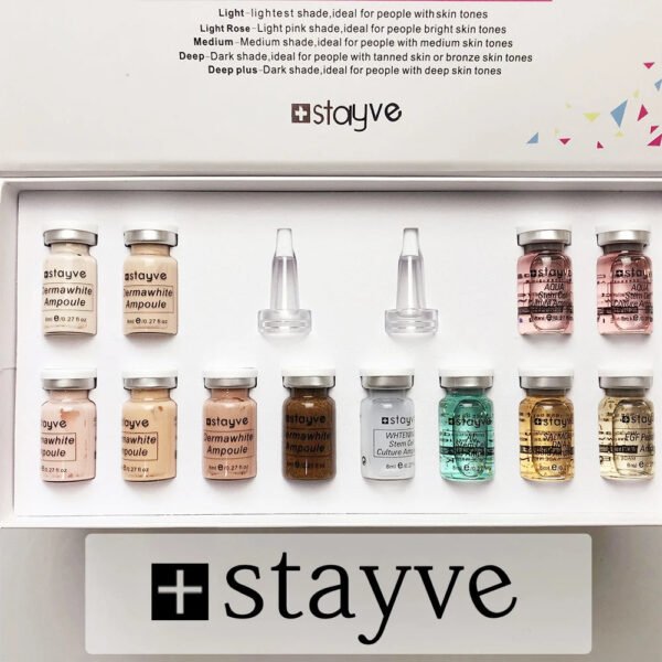Stayve 8ml BB Cream Glow Essence Starter Kit Facial Niacinamide Foundation Moisturiseing Cream Skin Care Beauty - Image 26