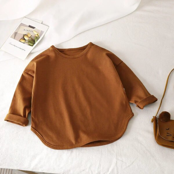 Baby Boys Basic Tee Long Sleeve T-shirts Pure Cotton Baby Girl Tops Kids T-shirt Cotton Spring Tee Shirts Baby Boy Clothes - Image 7