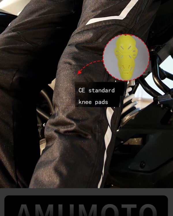 AMU Motorcycle Quick Take Off Waterproof Windproof Thermal Protective Pants Gor Men And Women - Image 5