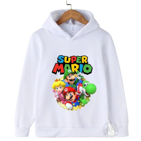 2024 New Game Marios Hoodie Children's Sweatshirt Marios Pullover Fashion Boys and Girls Clothing - Image 6