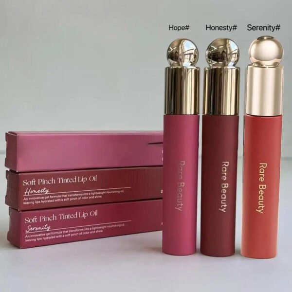 3ml For Rare Beauty Soft Pinch Tinted Lip Oil Liquid Lipstick Lipgloss Highlighter Blusher Cream Moisturizing Lip Glaze LipGloss - Image 3