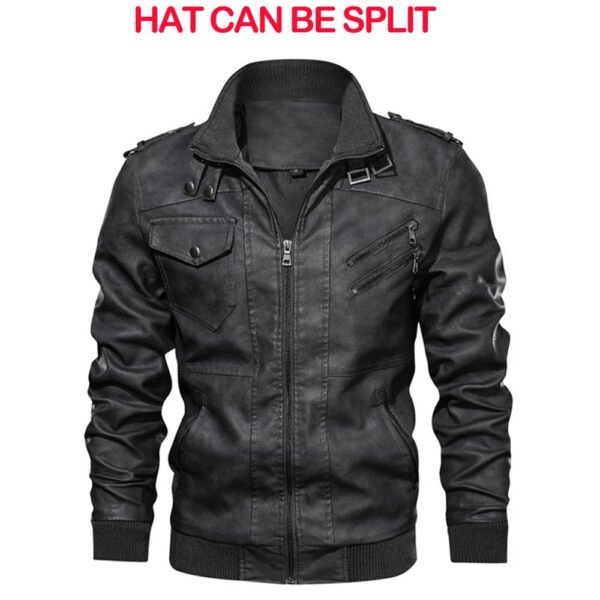 KB New Men's Leather Jackets Autumn Casual Motorcycle PU Jacket Biker Leather Coats Brand Clothing EU Size SA722 - Image 2